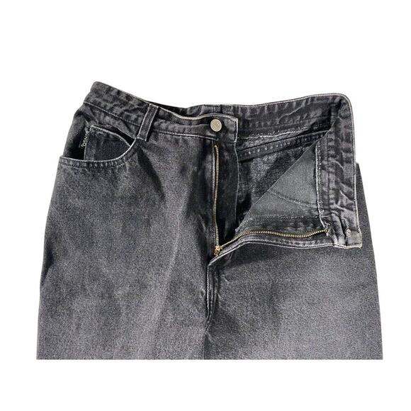 Vintage 90s Y2k BONGO High Rise Tapered Jeans in Black Wash Size 13 Retro - Picture 4 of 10
